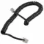Telefon Spiral Kablo Siyah 4P/4C resmi
