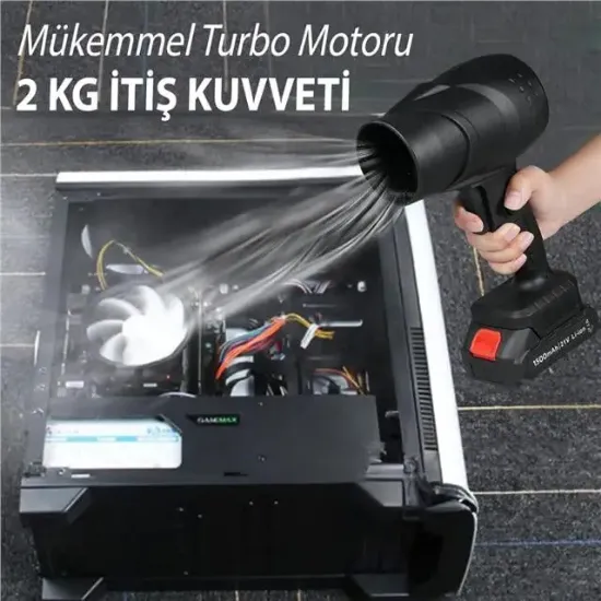 PowerMaster PM-26235 48V Mini Jet Turbo Hava Üfleyici Fan resmi