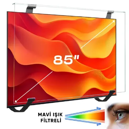 Weko WK-29930 85" Mavi Işık Filtreli TV Ekran Koruyucu Darbeye Dayanıklı 2mm Optik Difüzörlü resmi