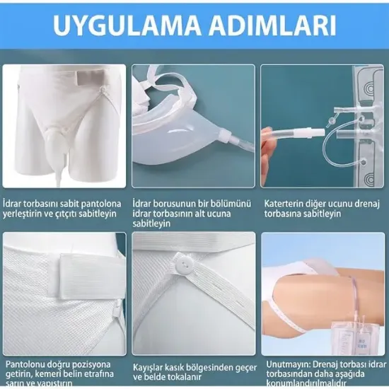 Sunup SN-29978 Erkekler İçin Silikon İdrar Toplayıcı Külotlu Üniter Sistemi resmi