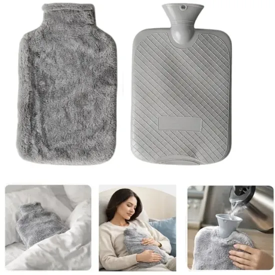 Sunup SN-29909 Peluş Kılıflı Yumuşak Dokulu 30 Cm 2000 Ml Kapasiteli Sıcak Su Torbası resmi