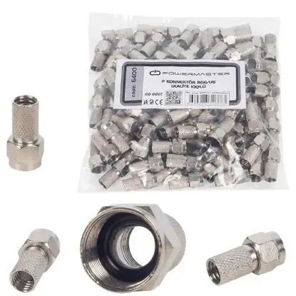 Powermaster F Konnektör RG6/U6 (100'lü Paket) resmi