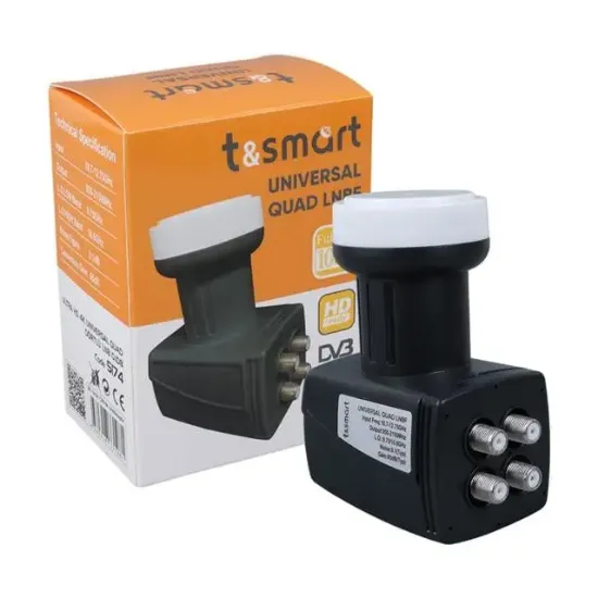 T&Smart 0.1dB Ultra HD 4K Universal Dört Çıkışlı Lnb resmi