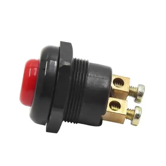 PowerMaster IC-180A-1 22mm Plastik 2P Marş Korna Butonu Kırmızı resmi