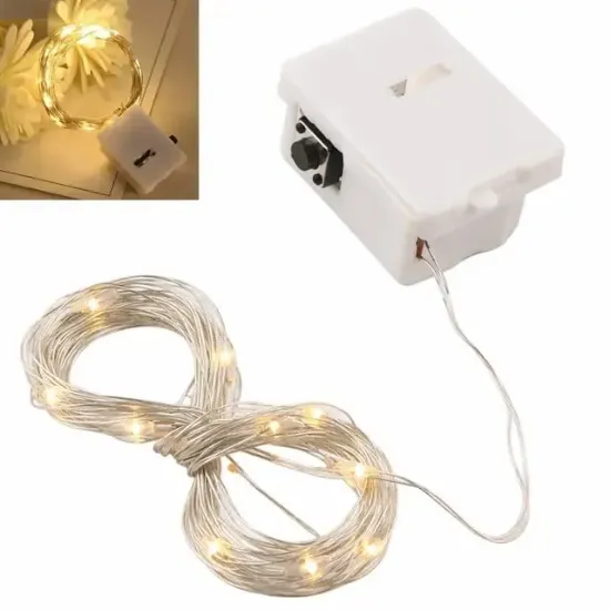 Powermaster PM-29155 Pilli 4.5 Volt 3 Metre Gün Işığı Dekoratif Peri Led resmi