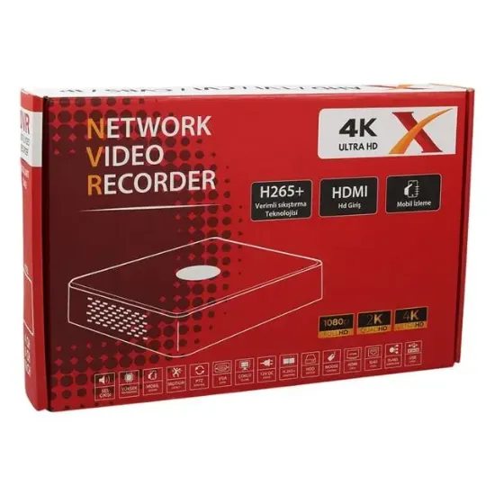 Drk Nvr 8010 10 Kanal 8mp H265+ Nvr Kayıt Cihazı resmi