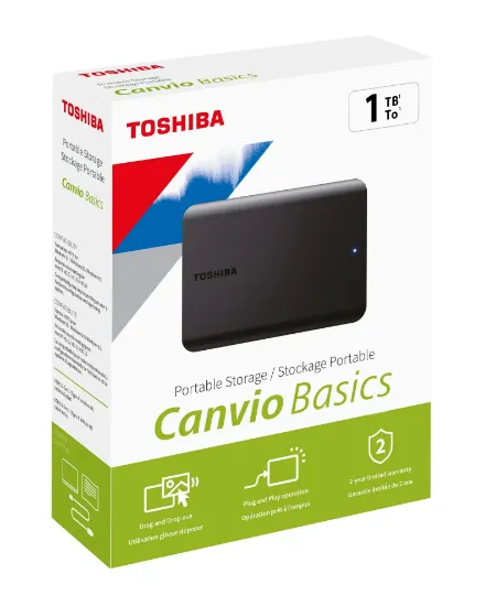 1TB CANVIO BASICS 2.5" USB3.2 G1 TOSHIBA HDTB510EK3AA resmi