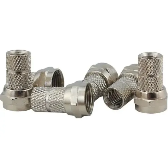 RG59 Dar Kablo İçin F Konnektör (100 Adet) resmi