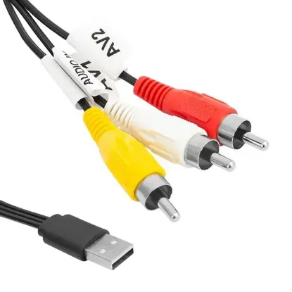 3 RCA Usb Çevirici 1.2 Metre Kablo resmi