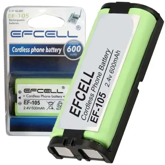 Efcell EF-105 2.4 V-600 mAh Telsiz Pili resmi