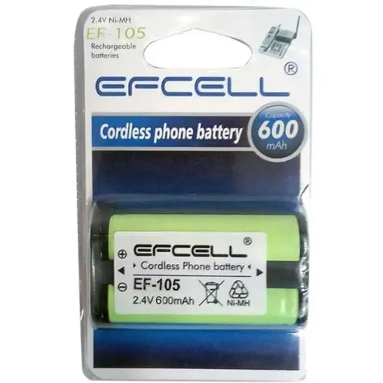 Efcell EF-105 2.4 V-600 mAh Telsiz Pili resmi