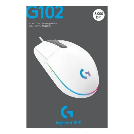 LOGITECH G G102 910-005824 OYUNCU MOUSE BEYAZ resmi