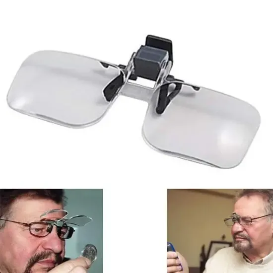 Powermaster PM-37782 Gözlük Üzeri Takılabilir Klipsli 2x Gözlük Tip Büyüteç resmi