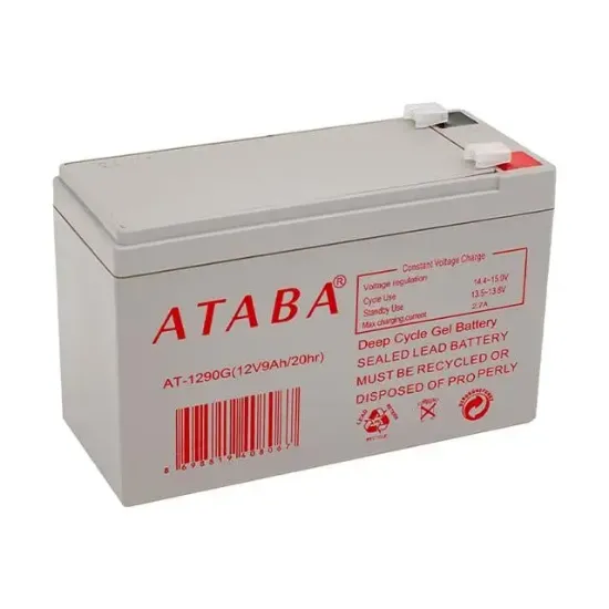 Ataba AT1290G 12 Volt 9 Amper Jel Akü resmi