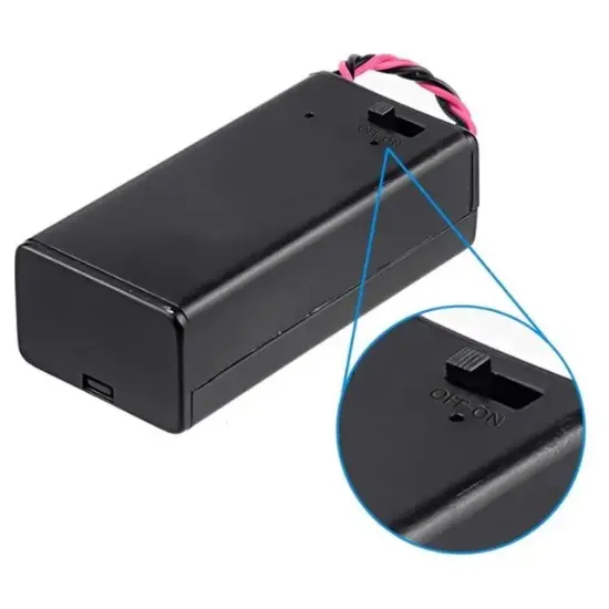 9 Volt Pil Kutusu Kapaklı Açma/Kapama Anahtarlı IC-233D resmi