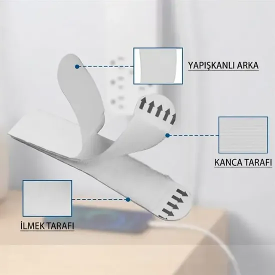 Sunup SN-29147 12 Çift Fotoğraf Çerçevesi İçin Sticker Cırt Cırtlı Montaj Şeridi resmi