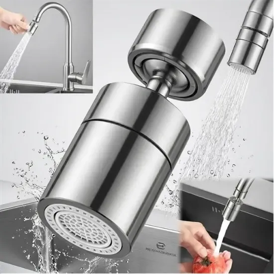 Sunup SN-29317 Çift Hız Ayarlı Gümüş Renk Musluk Başlığı resmi