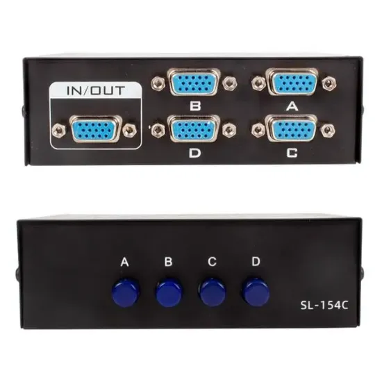 Powermaster 4 Port Vga Switch resmi