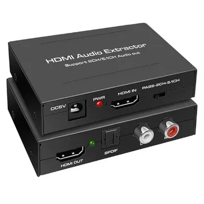 PowerMaster PM-2619 4K HDMI TO HDMI + SPDIF - L/R Ses Ve Görüntü Ayırıcı Çevirici resmi