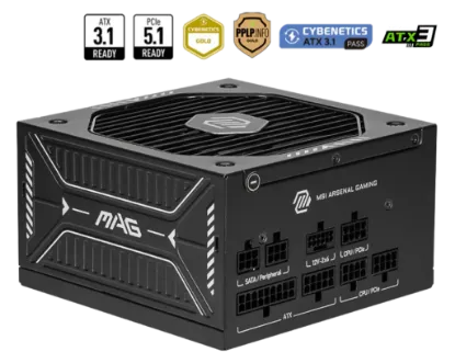MSI MAG A750GLS PCIE5 750W 80+GOLD POWER SUPPLY resmi