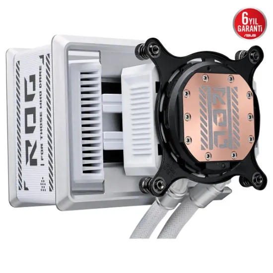 ASUS ROG RYUO IV 360 ARGB WHITE 360MM AIO SIVI SOĞUTMA 12CM resmi