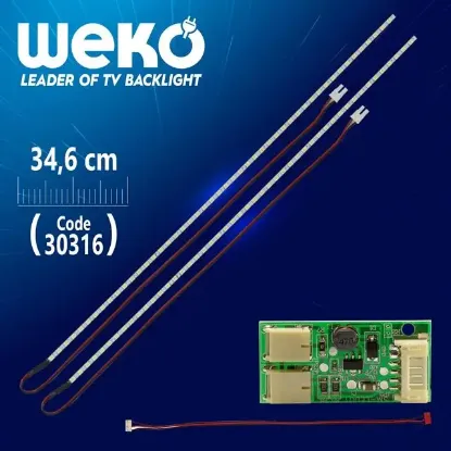 17'' inç 57 Ledli 34 Cm Universal Monitör E-Led Takımı resmi