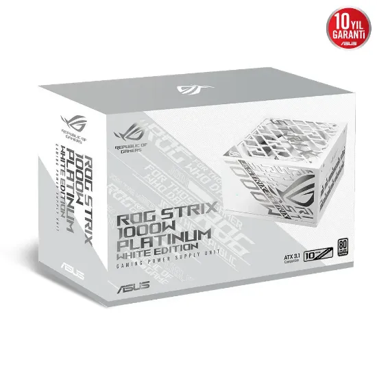 ASUS ROG Strix 1000W 80+ Platinum White Edition resmi