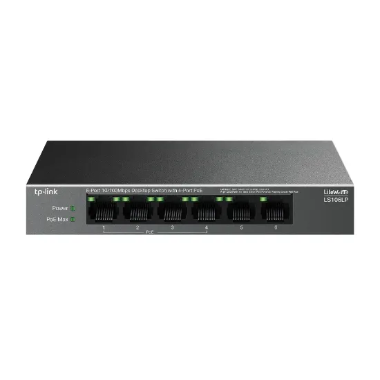 TP-LINK LS106LP 6 PORT 10/100 YÖNETİLEMEZ POE SWITCH resmi