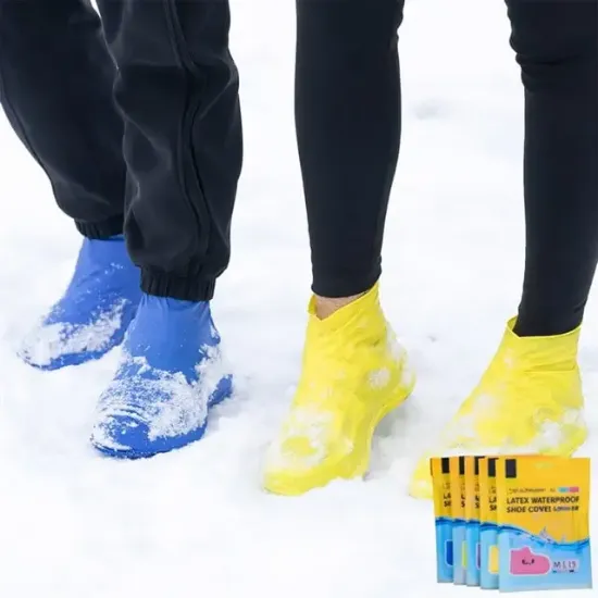 Sunup SN-29141 Lateks Su Geçirmez Ayakkabı Kılıfı Portatif Kaymaz Tabanlı (Medium - 34-40) resmi