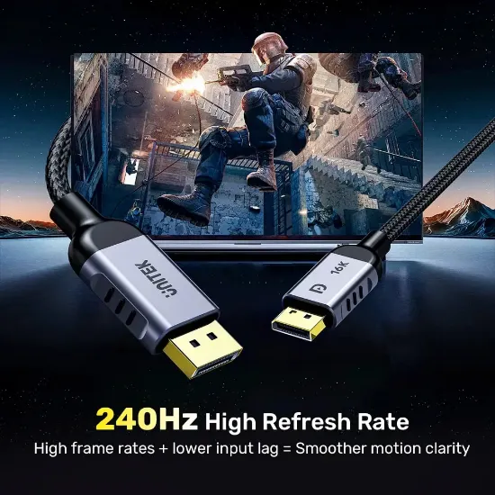 UNITEK DISPLAY PORT 2.1 KABLO 2MT 16K (C1626GY01-2M) resmi