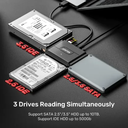 UNITEK USB3.0 TO IDE + SATA II DÖNÜŞTÜRÜCÜ(Y-3324) resmi