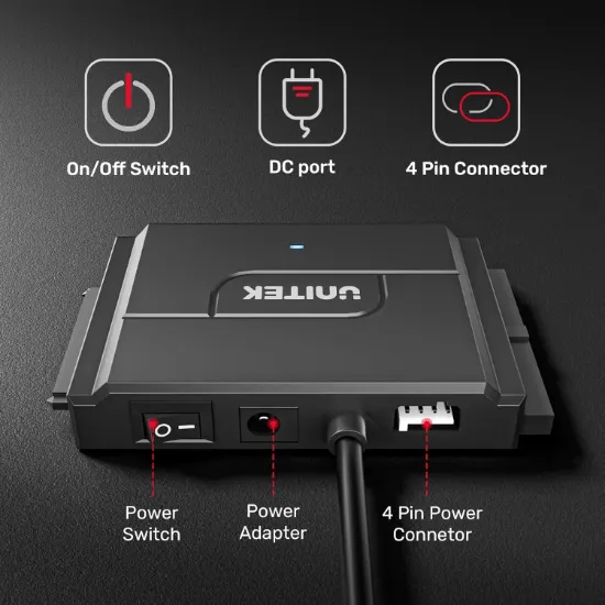 UNITEK USB3.0 TO IDE + SATA II DÖNÜŞTÜRÜCÜ(Y-3324) resmi