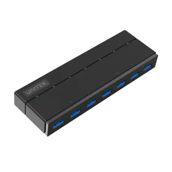 UNITEK 7PORT ŞARJ DESTEKLİ USB HUB IOS+WIN(Y-3184) resmi