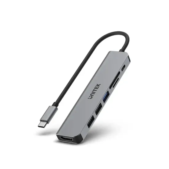 UNITEK USB-C 7in1 UNIVERSAL DOCK STATION (H1118A) resmi