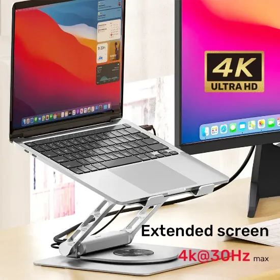 UNITEK 360D METAL 15.6” NOTEBOOK STAND 5in1 D1109B resmi