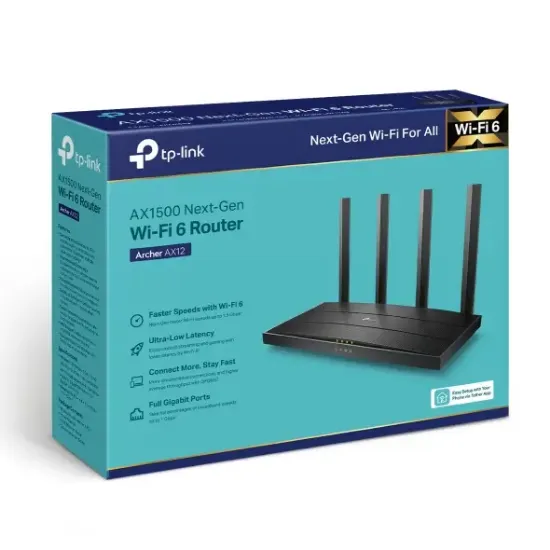 TP-LINK Archer AX12 AX1500 WiFi 6 Router resmi