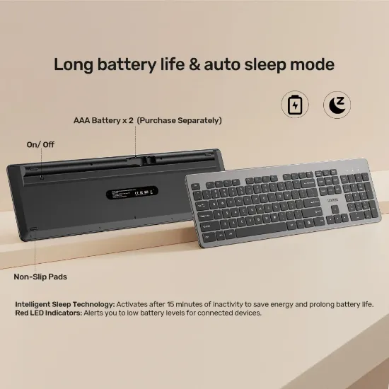 UNITEK SLIMDUO 2.4GHZ KLAVYE SETI (T054AGY01-US) resmi
