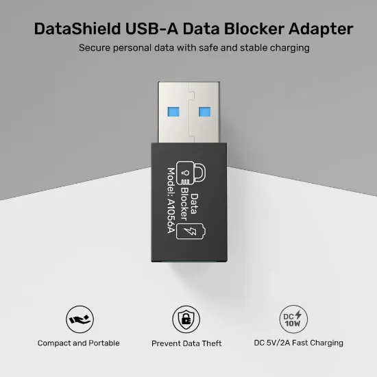 UNITEK DATASHIELD USB-A VERI ENGELLEYICI ADAPTOR (A1056ABK01) resmi