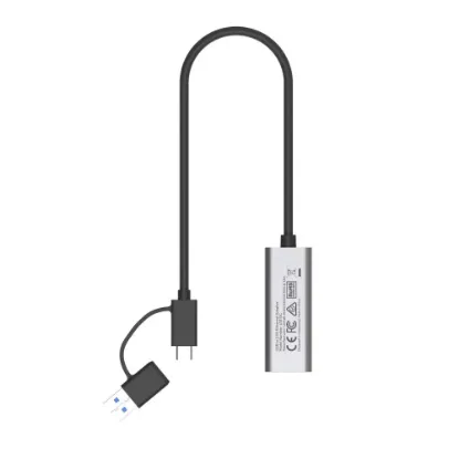 UNITEK HİBRİT USB-C/USB-A 2.5 GİGABİT ETHERNET ADAPTÖRÜ (U1313CGY01) resmi