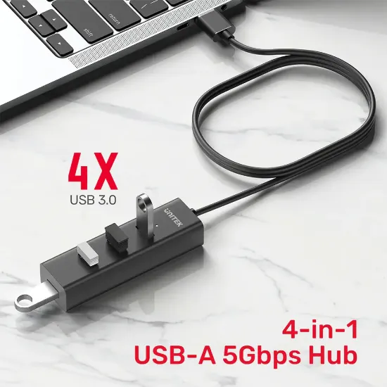 UNITEK 4-IN-1 USB-A 5GBPS HUB (Y-3089V01) resmi
