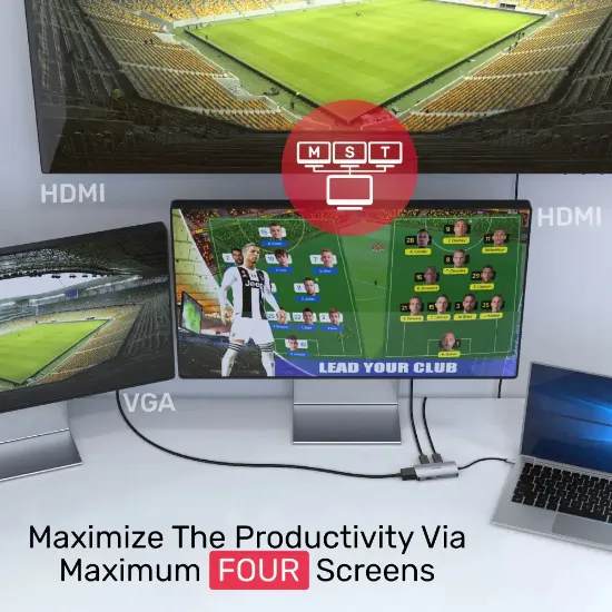 UNITEK MST MONİTÖR USB HUB (D1051A) resmi