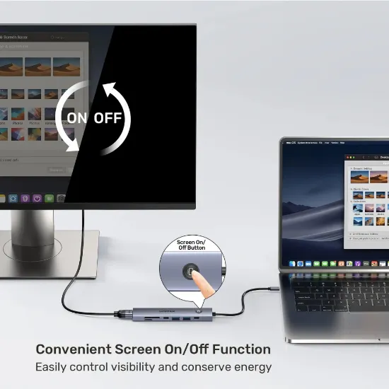 UNITEK UHUB S7 PRO 7-IN-1 5GBPS USB-C HUB (H1124AGY01) resmi
