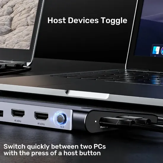 UNITEK UHUB15+ USB-C 4K BAGLANTI ISTASYONU (D1106AGY01) resmi