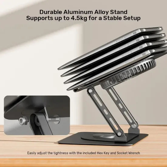 UNITEK 360 8-17.3” FANLI NOTEBOOK STANDI (OT1098AGY01) resmi