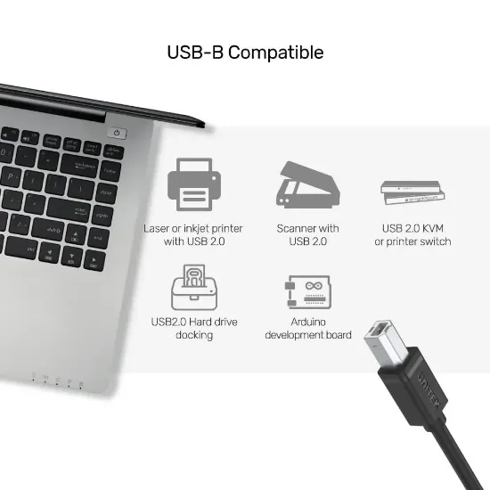 UNITEK USB-A TO USB-B YAZICI KABLO 3MT (Y-C420GBK) resmi