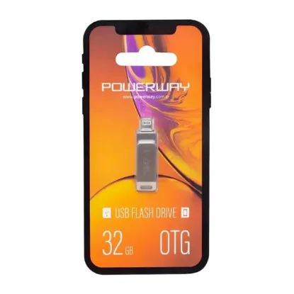 Powerway 32 Gb iPhone Usb 2.0 Otg Metal Flash Bellek resmi
