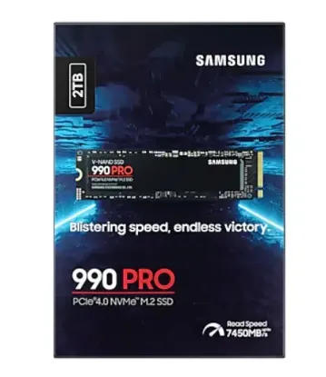 2TB SAMSUNG 990 PRO 7450/6900MB/s M.2 NVMe MZ-V9P2T0BW (Resmi Distribütör Garantili) resmi