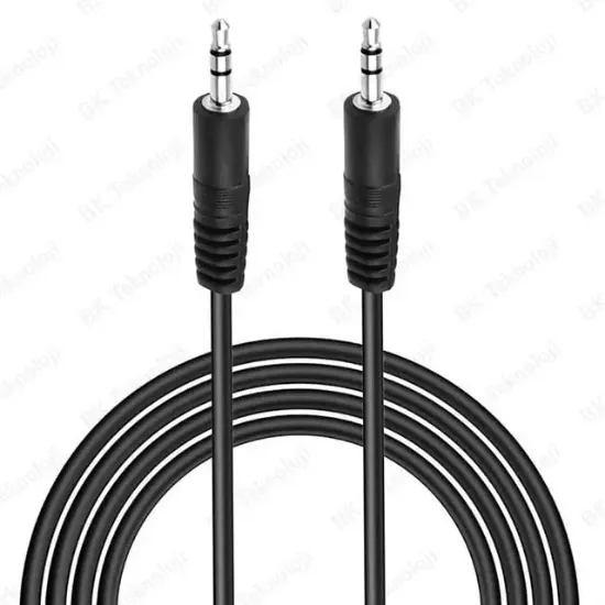 3.5 Mm Erkek/Erkek 5 Metre 3 Boğumlu Stereo Kablo resmi