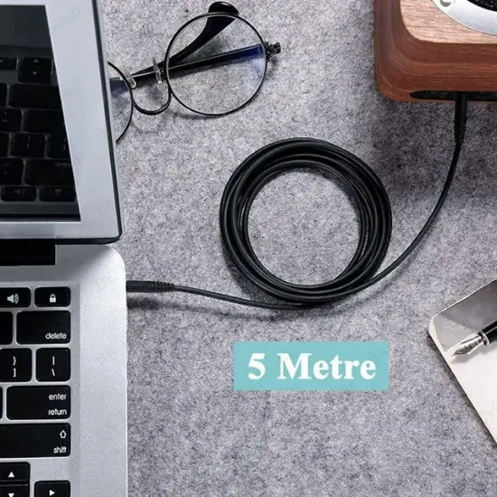 3.5 Mm Erkek/Erkek 5 Metre 3 Boğumlu Stereo Kablo resmi