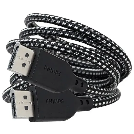 Philips SWR3139B/93 1.5 Metre 8K 60Hz DisplayPort 1.4 Kablo Örgülü Zırhlı resmi